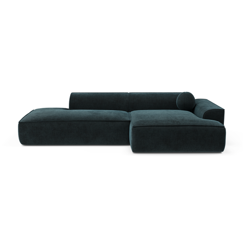 Sia Home - Hoekbank rechts ANIA - Fluweel - Pauwblauw - 260cm - vtwonen shop