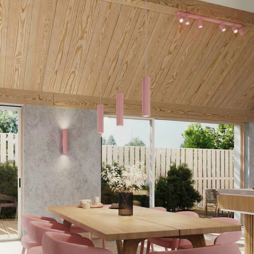 Sollux Lighting Wandlamp KARBON 20 roze - 6,5x8,5x20cm