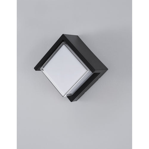 Merano Arbor Buiten Moderne Wandlamp Donkergrijs ABS Helder, Wit Acryl LED 12W 1385Lm 3000K IP65