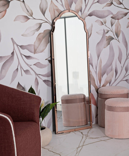 Mauro Ferretti muurspiegel - 55x2x150 cm - roze