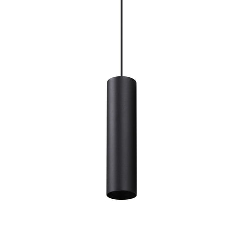 Ideal Lux LOOK 25 cm slanke hanglamp voor plafond, zwart, 1x GU10 fitting