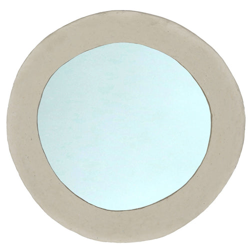 Giga Meubel Spiegel Paige - Rond - Naturel - 60cm