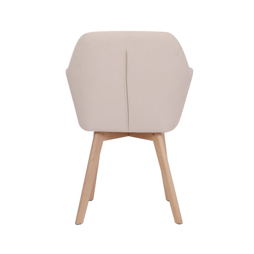 Housecraft Living Yala Eetkamerstoelen Off White/ Gebroken wit - Set van 2