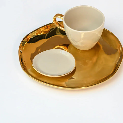 Urban Nature Culture Good Morning bord - Goud -21,5x2,3cm