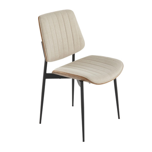 Signature - GISELLE Set van 2 Eetkamerstoelen - Beige - 56x48,5x82,5 cm