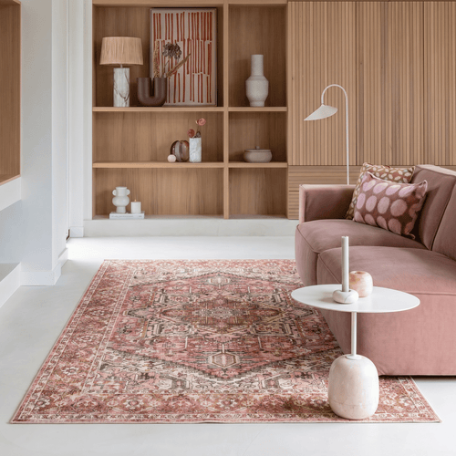 Interieur05 Vintage vloerkleed Evora Roze