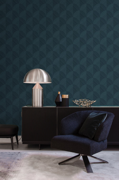 Origin Wallcoverings behang 3D-motief donkerblauw - 0.53 x 10.05 m - 347940 - vtwonen shop