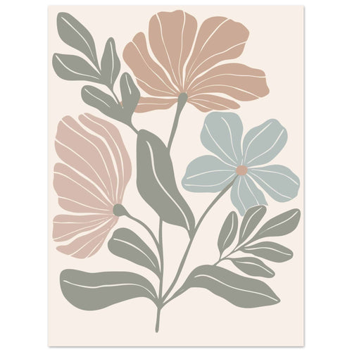 Artfulprints  Boho – Pastel bloom   poster 30x40 cm - vtwonen shop