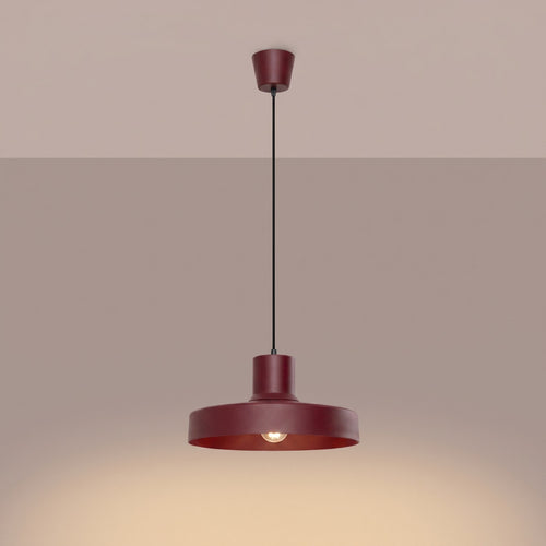 Sollux Lighting Hanglamp BILO bordeaux - 35x35x120cm
