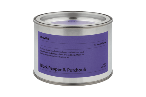 noo.ma Ven geurkaars - zwarte peper en patchouli