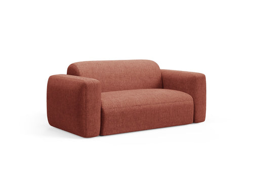 Cosmopolitan Design Modulaire bank Strino 2-zits, structurele stof koraal - 98x180x78cm
