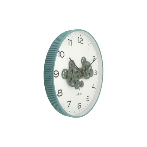 Karlsson wandklok Open Gear - blauw - Ø40cm