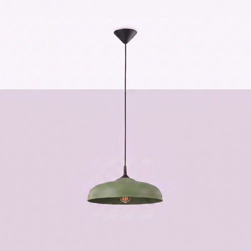 Sollux Lighting Hanglamp GINA olijfgroen - 38x38x74cm
