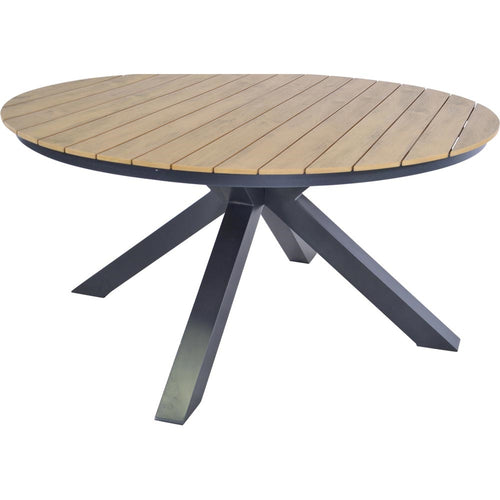 Lesli Living tuintafel Arezzo - antraciet - Ø150x74cm