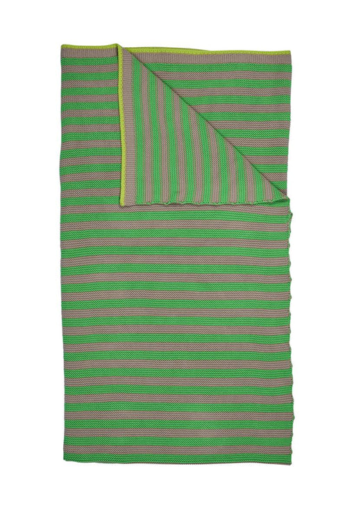 Pip Studio sprei Bonsoir Stripe - 130x170 cm - groen - vtwonen shop