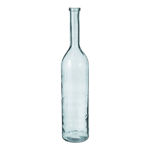 Mica Decorations Rioja Fles Vaas - H100 x Ø21 cm - Gerecycled Glas - Transparant