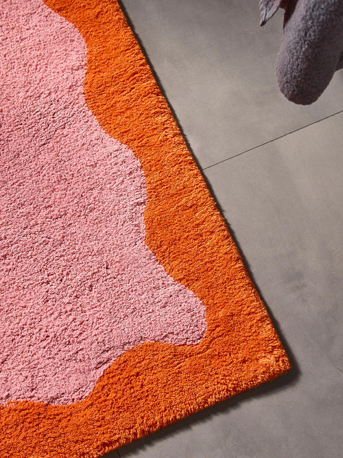 benuta badmat Cara - roze/oranje - 70x120 cm