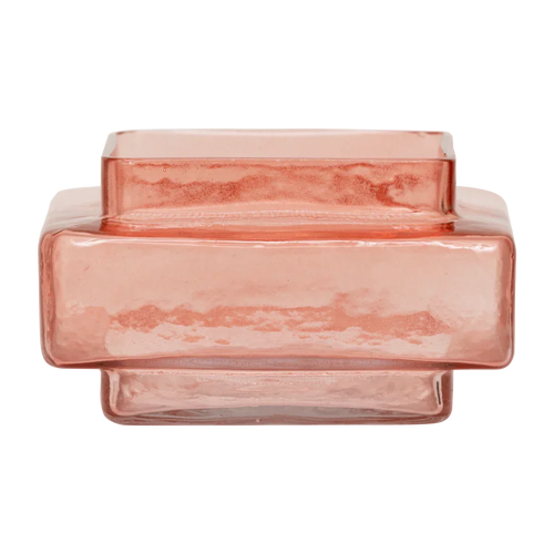 Urban Nature Culture theelichthouder XL Isla Quartz Pink Quartz Pink - 11.8x11.8x6.5cm