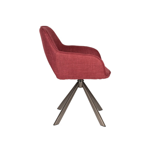 Housecraft Living Toye Eetkamerstoelen draaibaar Rood - Set van 2 - vtwonen shop