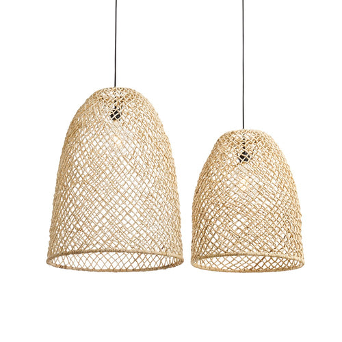 Originalhome Organische lampenkap Abaca zwart - L