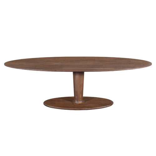 DÉJA Living Eettafel Xàtiva - Ovaal Donkerbruin Mangohout - 200x100x76cm - vtwonen shop