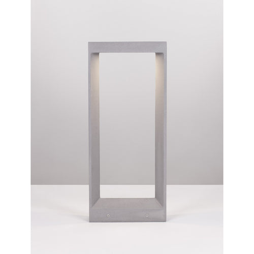 Merano Bay Buitenpaal Grijs Cement Glas LED 8W 380Lm 3000K IP65
