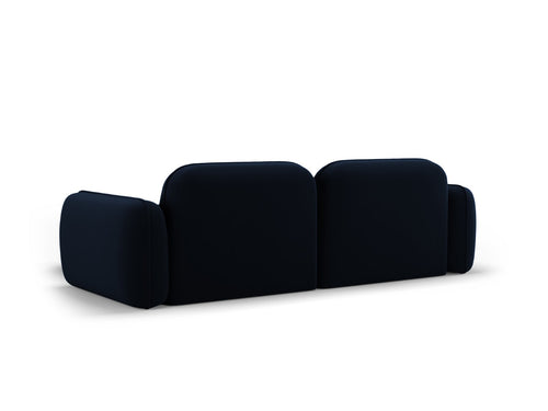 Cosmopolitan Design Modulaire hoekbank rechts Sydney 3-zits, flueel, koningsblauw - 165x230x70cm