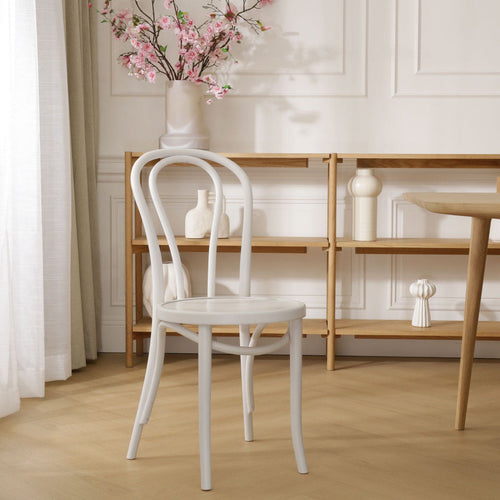 Fameg Vienna Thonet No.18 Houten Bistrostoel Wit - vtwonen shop