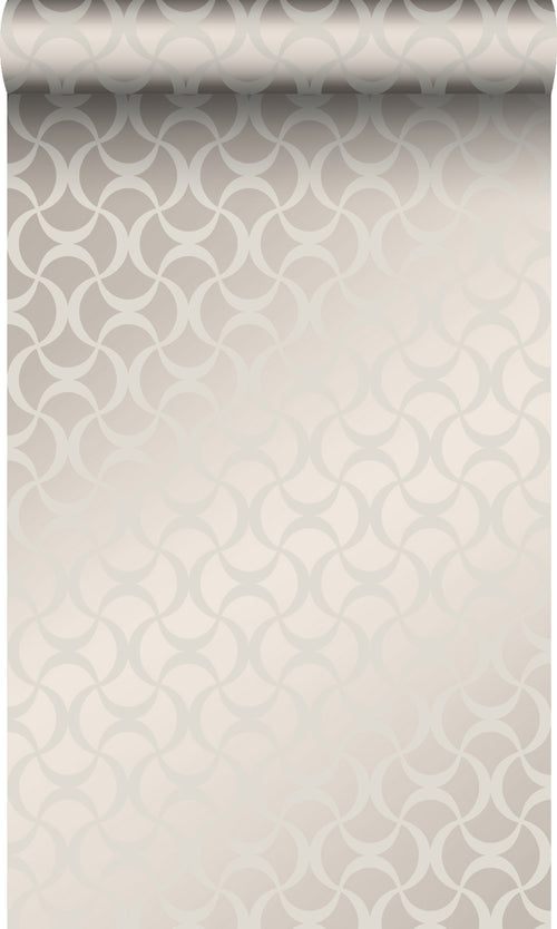 Origin Wallcoverings behang grafisch warm zilver - 53 cm x 10,05 m - 345739 - vtwonen shop