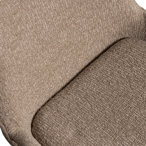 WOOOD eetkamerstoelen Marten - Polyester - Zand - Set van 6