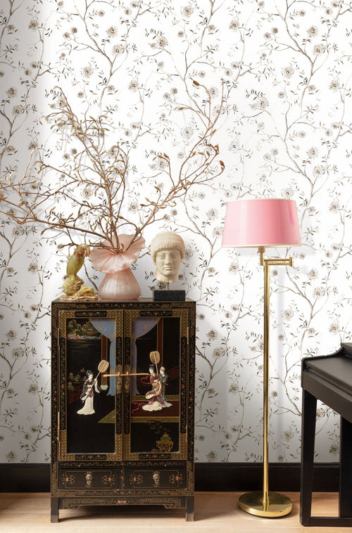 Masureel behang natuurmotief wit - 53 cm x 10.05 m - 630964 - vtwonen shop