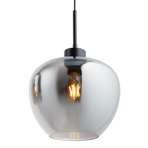 Lighto | Hanglamp zwart met smoke glas 4-lichts | Elin - vtwonen shop