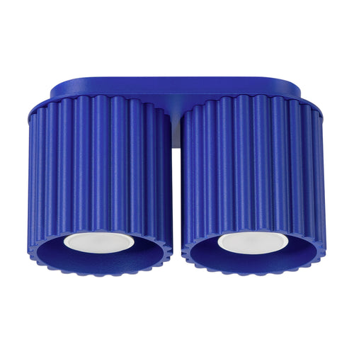 Sollux Lighting Plafondlamp AURA 2 ultramarijn GU10 - 21x10x12cm