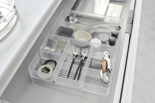 Yamazaki Stapelbare Lade Organizer - diep | smal - Tower - Wit