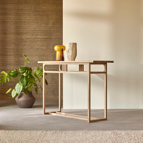 Tikamoon Bijzettafel van massief eikenhout - Naturel