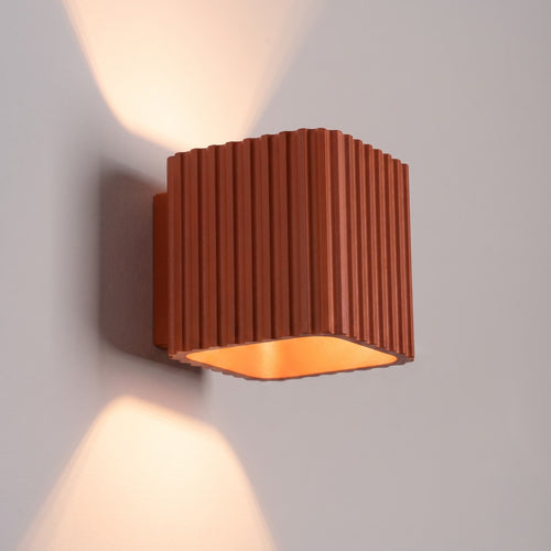 Sollux Lighting Wandlamp RIFF rode oker G9 - 10x12x10cm