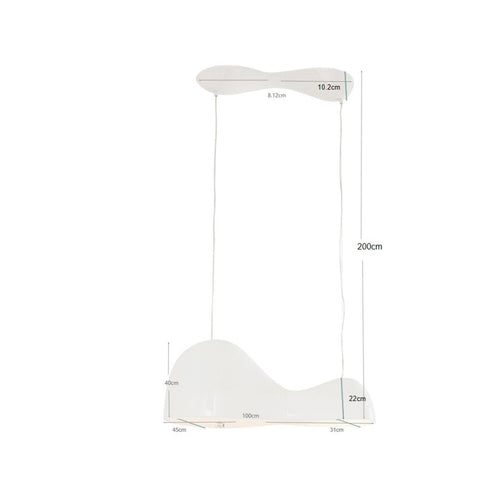 Kare Design Hanglamp Cloud Beam Double 100cm wit