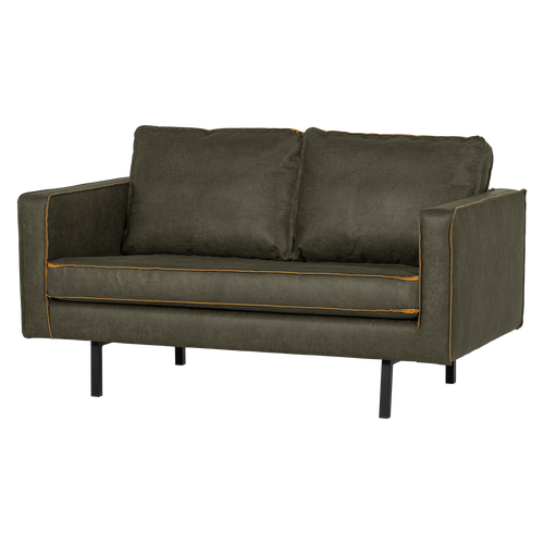 WOOOD 2-zits bank Rodeo - Ecoleer - Army - 85x150x86