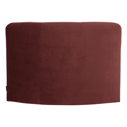 WOOOD eetbank hoek rugleuning Mojo Base - Velvet - Kastanjebruin - 83x80x80