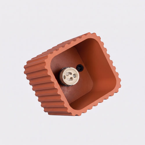 Sollux Lighting Plafondlamp RIFF 1 rode oker GU10 - 10x10x10cm
