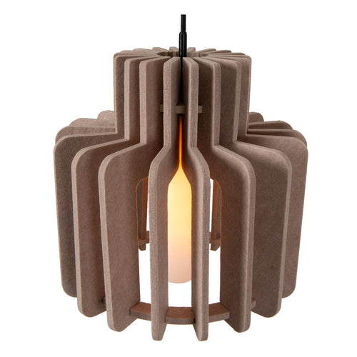 Lucide hanglamp ROLLO - 1xE27 - Taupe - vtwonen shop