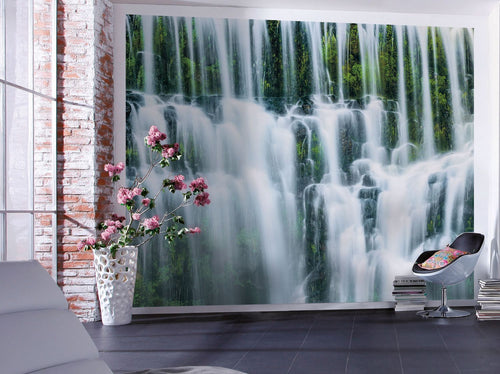Sanders & Sanders fotobehang landschap groen en wit - 300 x 250 cm - 612499