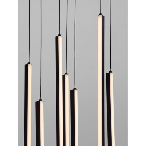 Nova Luce GRATTA Hanglamp met clusterontwerp, zandkleurig zwart, Triac dimbare LED, 48W, 1920lm, 3200K