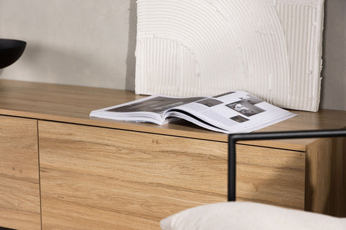 Nest living Leona Dressoir Naturel - Hout - Zwevend - B 160 cm - vtwonen shop