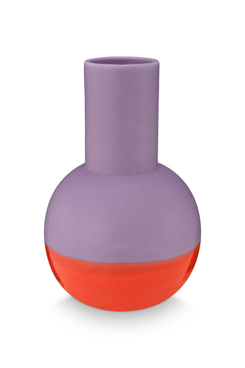 vtwonen - Vaas - Bloemenvaas - Keramiek - Rood - 14cm