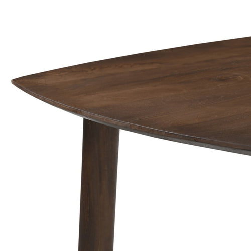 Giga Meubel Eettafel Leone - Deens Ovaal - Donkerbruin Hout - 240x100x76cm