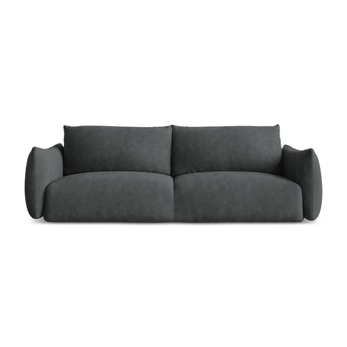 LaMiaSofa 3-zits slaapbank Savona - chenille stof - donkergrijs - 230x105x90