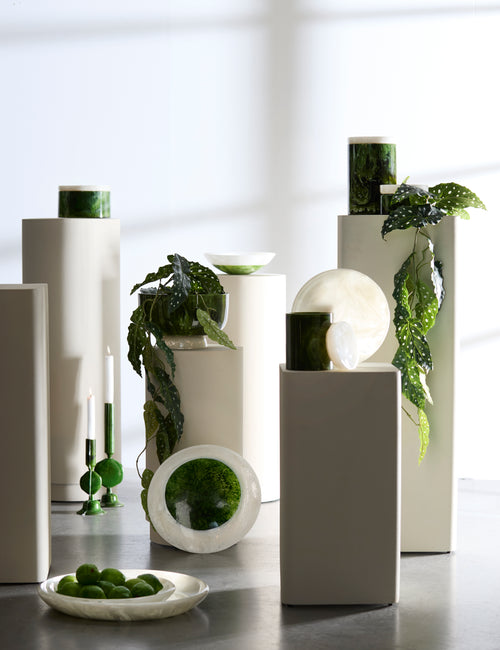 Light & Living deco KELIMUTU - Ø19x11.5cm - groen