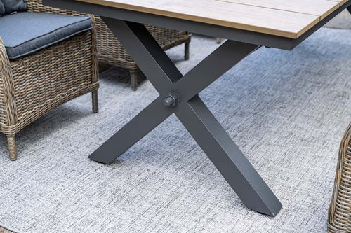 Garden Impressions Robusto tafel 240x100xH76 -  vintage teak