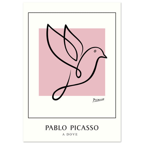 Artfulprints  Pablo Picasso - A dove   poster 50x70 cm - vtwonen shop